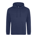 Denim Blue - Front - Awdis Unisex College Hooded Sweatshirt - Hoodie