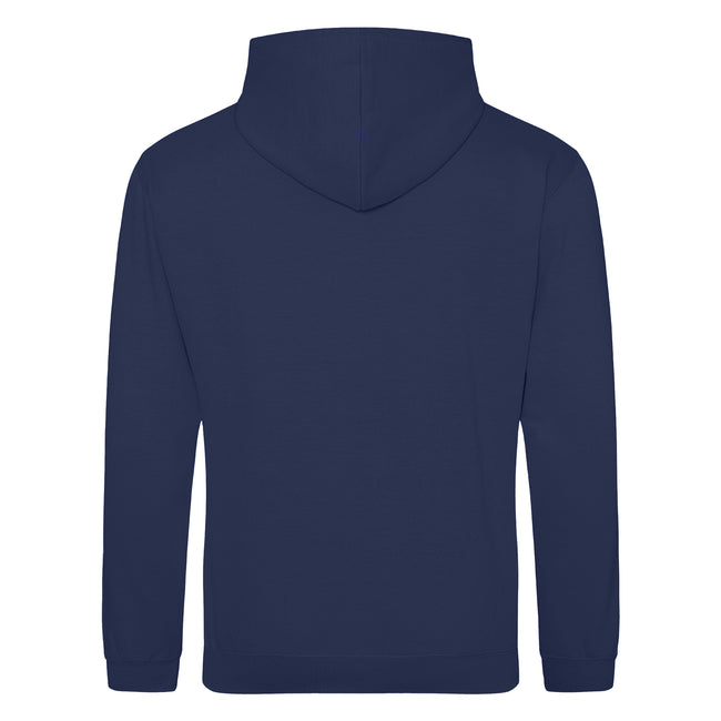 Denim Blue - Back - Awdis Unisex College Hooded Sweatshirt - Hoodie