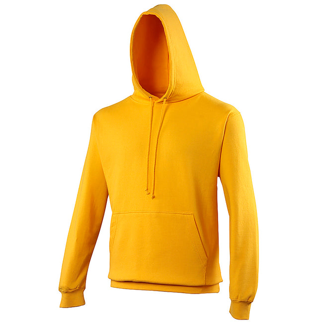 Gold - Front - Awdis Unisex College Hooded Sweatshirt - Hoodie