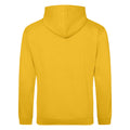 Gold - Back - Awdis Unisex College Hooded Sweatshirt - Hoodie