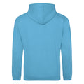 Hawaiian Blue - Back - Awdis Unisex College Hooded Sweatshirt - Hoodie