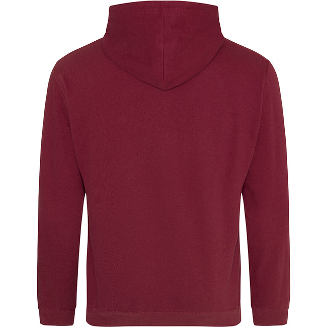 Burgundy - Back - Awdis Unisex College Hooded Sweatshirt - Hoodie