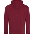 Burgundy - Back - Awdis Unisex College Hooded Sweatshirt - Hoodie