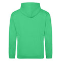 Kelly Green - Back - Awdis Unisex College Hooded Sweatshirt - Hoodie