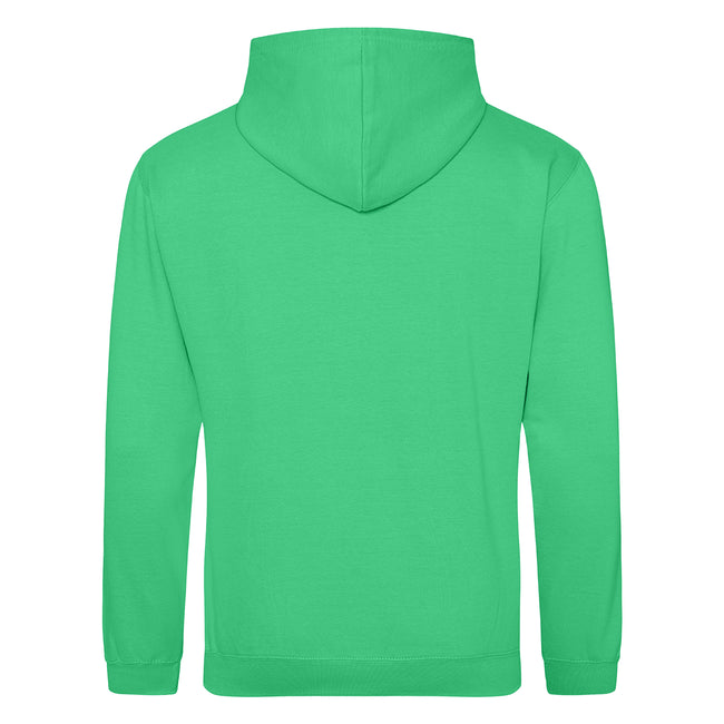 Kelly Green - Back - Awdis Unisex College Hooded Sweatshirt - Hoodie