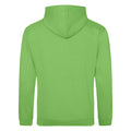 Lime Green - Back - Awdis Unisex College Hooded Sweatshirt - Hoodie