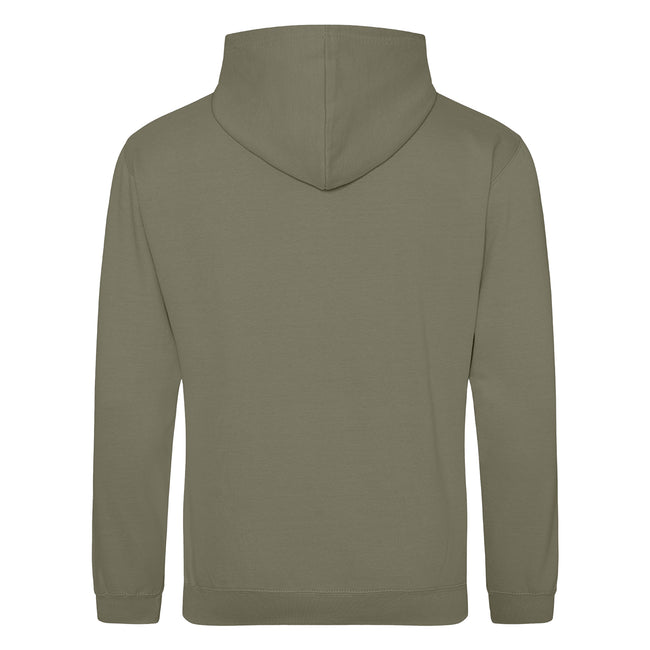 Olive Green - Back - Awdis Unisex College Hooded Sweatshirt - Hoodie