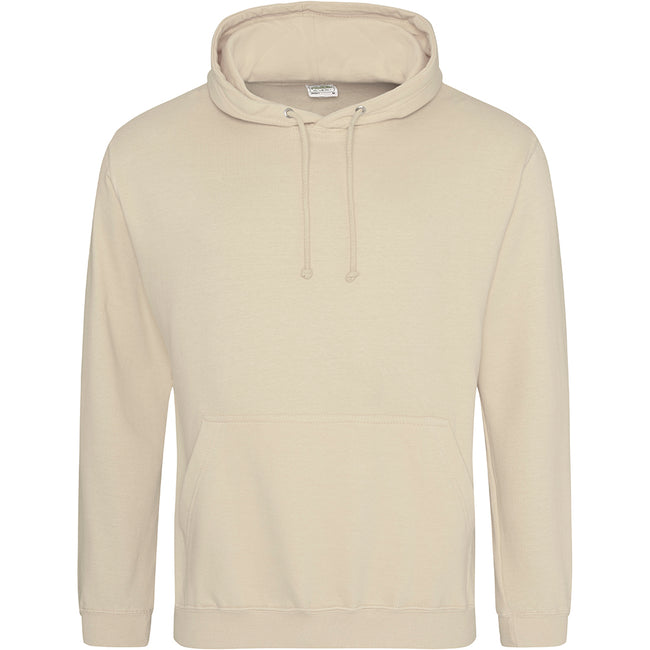 Desert Sand - Front - Awdis Unisex College Hooded Sweatshirt - Hoodie