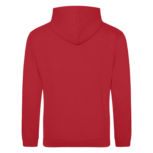 Red Hot Chilli - Back - Awdis Unisex College Hooded Sweatshirt - Hoodie