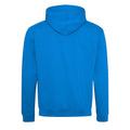 Sapphire Blue-Orange Crush - Back - Awdis Varsity Hooded Sweatshirt - Hoodie