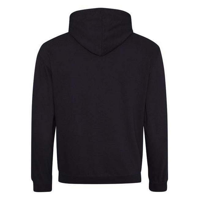 Jet Black-Kelly Green - Back - Awdis Varsity Hooded Sweatshirt - Hoodie