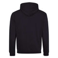 Jet Black- Arctic White - Back - Awdis Varsity Hooded Sweatshirt - Hoodie