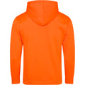 Electric Orange - Back - Awdis Unisex Electric Hooded Sweatshirt - Hoodie