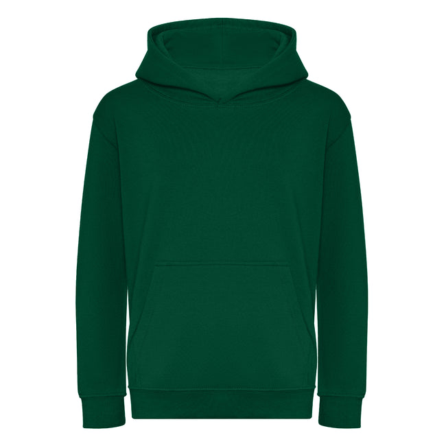 Rainforest Green - Front - Awdis Kids Unisex Hooded Sweatshirt - Hoodie - Schoolwear