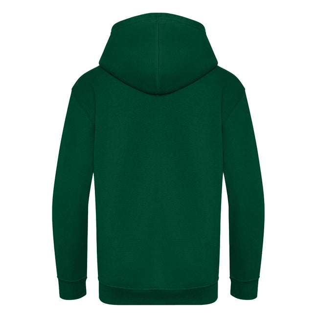 Rainforest Green - Back - Awdis Kids Unisex Hooded Sweatshirt - Hoodie - Schoolwear
