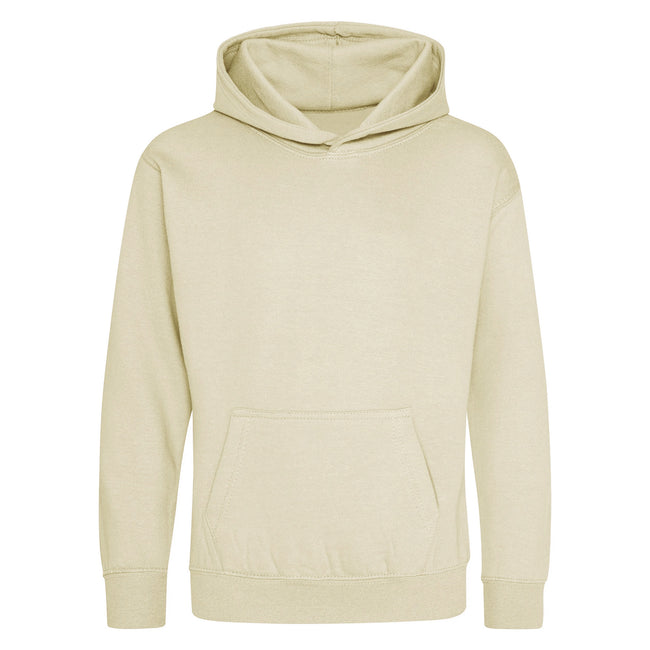 Desert Sand - Front - Awdis Kids Unisex Hooded Sweatshirt - Hoodie - Schoolwear