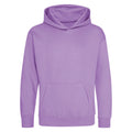 Digital Lavender - Front - Awdis Kids Unisex Hooded Sweatshirt - Hoodie - Schoolwear