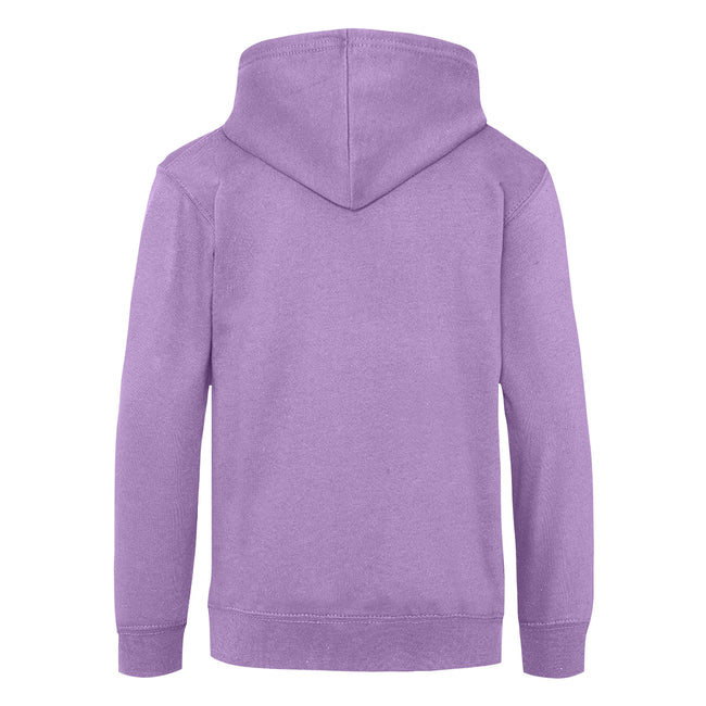 Digital Lavender - Back - Awdis Kids Unisex Hooded Sweatshirt - Hoodie - Schoolwear
