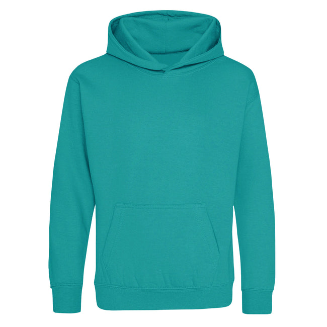Jade - Front - Awdis Kids Unisex Hooded Sweatshirt - Hoodie - Schoolwear