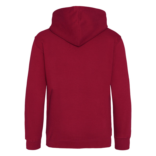 Red Hot Chilli - Back - Awdis Kids Unisex Hooded Sweatshirt - Hoodie - Schoolwear