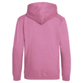 Candyfloss Pink - Back - Awdis Kids Unisex Hooded Sweatshirt - Hoodie - Schoolwear