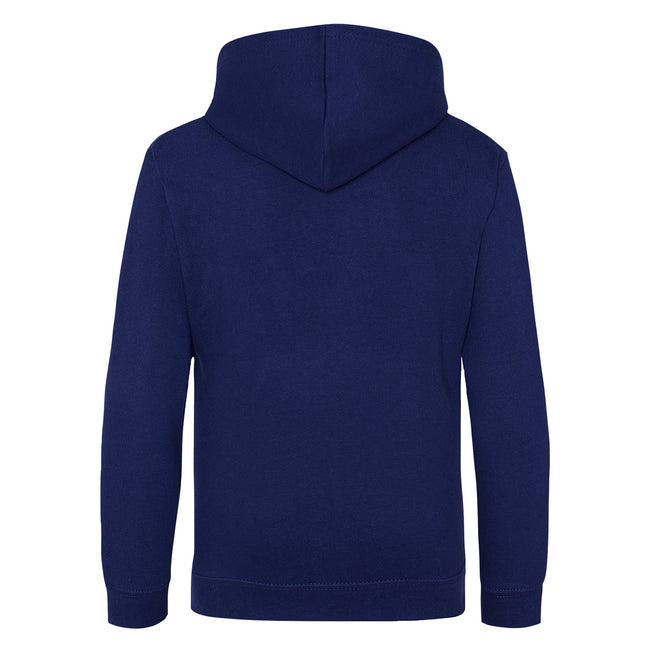 Oxford Navy - Back - Awdis Kids Unisex Hooded Sweatshirt - Hoodie - Schoolwear