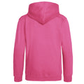 Hot Pink - Back - Awdis Kids Unisex Hooded Sweatshirt - Hoodie - Schoolwear