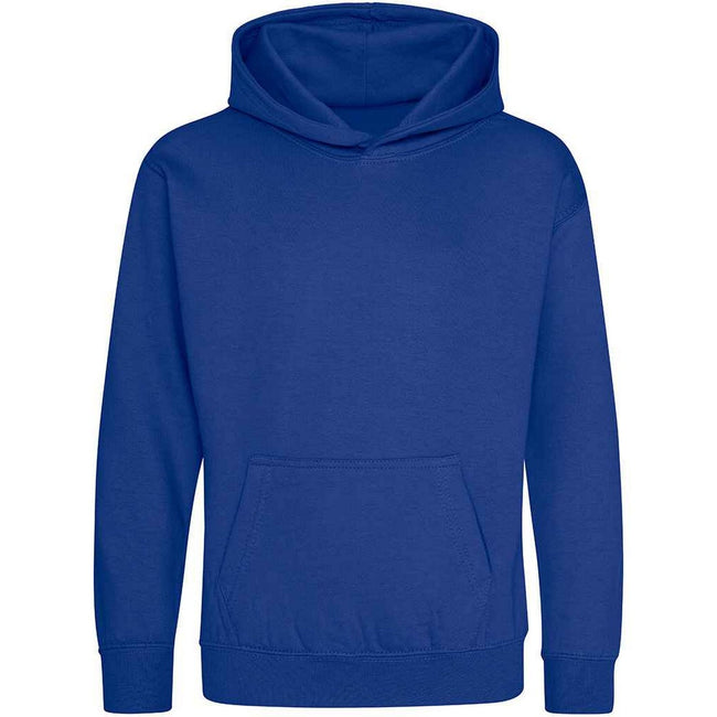 Bright Royal - Front - Awdis Kids Unisex Hooded Sweatshirt - Hoodie - Schoolwear