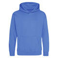 Royal Blue - Front - Awdis Kids Unisex Hooded Sweatshirt - Hoodie - Schoolwear