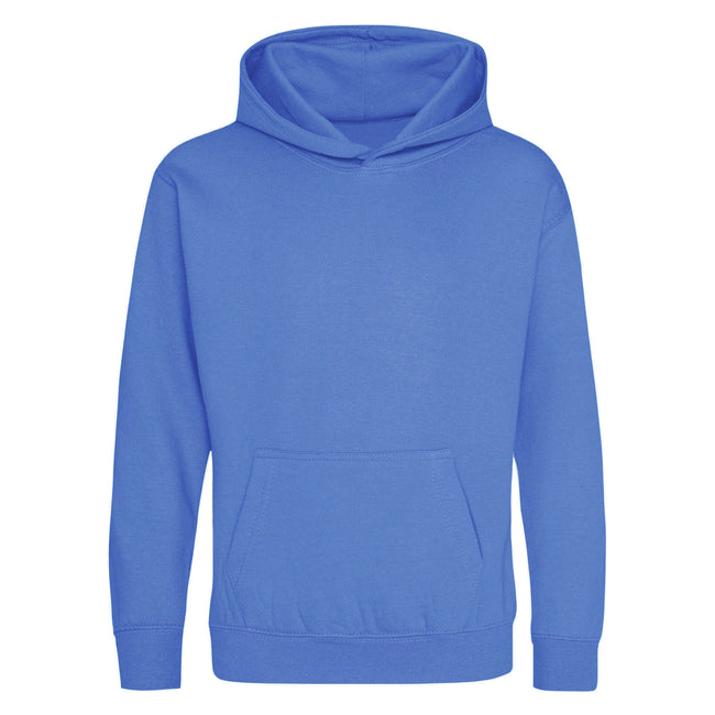 Royal Blue - Front - Awdis Kids Unisex Hooded Sweatshirt - Hoodie - Schoolwear