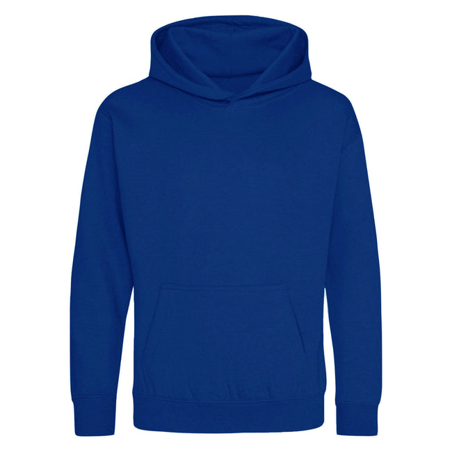 Bright Royal - Front - Awdis Kids Unisex Hooded Sweatshirt - Hoodie - Schoolwear