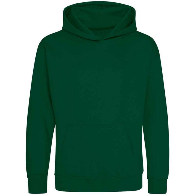Rainforest Green - Front - Awdis Kids Unisex Hooded Sweatshirt - Hoodie - Schoolwear