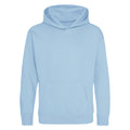 Ice Blue - Front - Awdis Kids Unisex Hooded Sweatshirt - Hoodie - Schoolwear