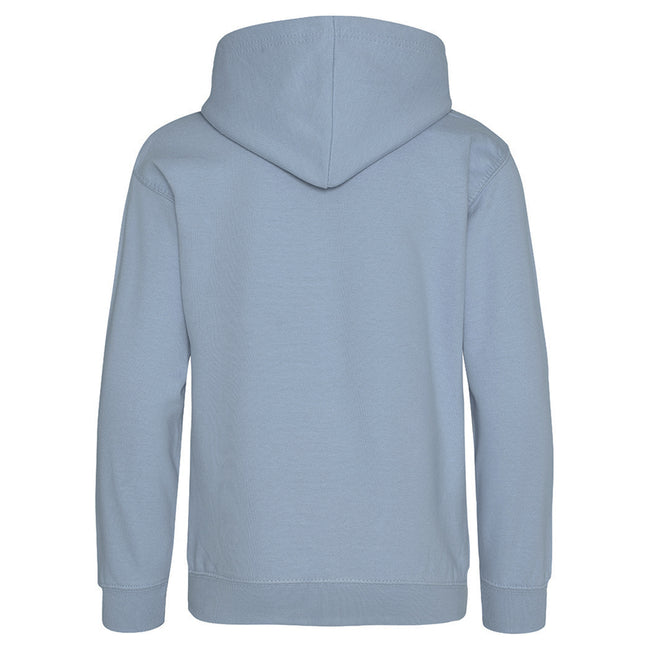 Sky Blue - Back - Awdis Kids Unisex Hooded Sweatshirt - Hoodie - Schoolwear