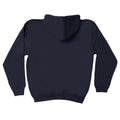 New French Navy-Heather Grey - Back - Awdis Kids Varsity Hooded Sweatshirt - Hoodie - Schoolwear