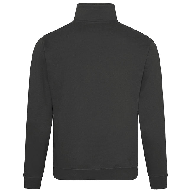 Jet Black - Back - Awdis Mens Plain Sophomore ¼ Zip Sweatshirt