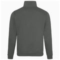 Charcoal - Back - Awdis Mens Plain Sophomore ¼ Zip Sweatshirt