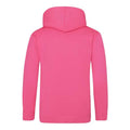 Electric Pink - Back - Awdis Childrens Unisex Electric Hooded Sweatshirt - Hoodie - Schoolwear
