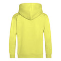Electric Yellow - Back - Awdis Childrens Unisex Electric Hooded Sweatshirt - Hoodie - Schoolwear