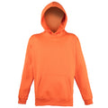 Electric Orange - Front - Awdis Childrens Unisex Electric Hooded Sweatshirt - Hoodie - Schoolwear