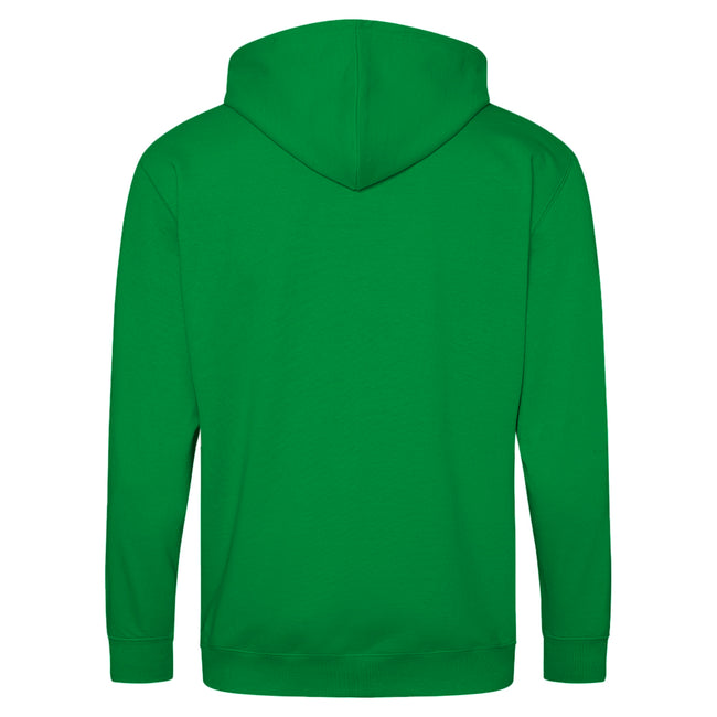 Kelly Green - Back - Awdis Plain Mens Hooded Full Zip Hoodie - Zoodie