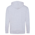 Ash - Back - Awdis Plain Mens Hooded Full Zip Hoodie - Zoodie