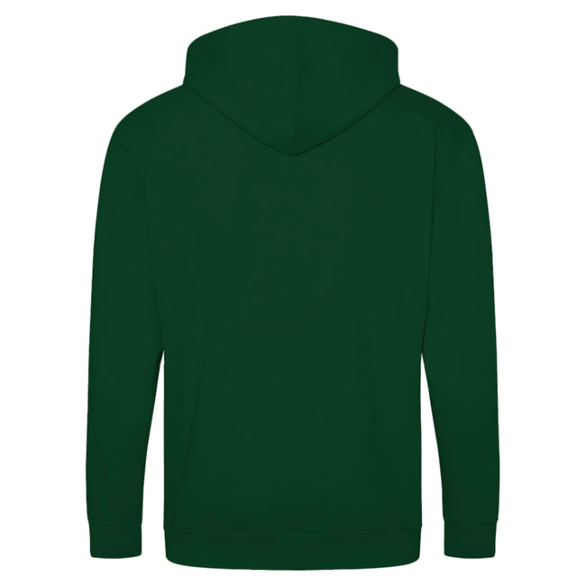 Forest Green - Back - Awdis Plain Mens Hooded Full Zip Hoodie - Zoodie