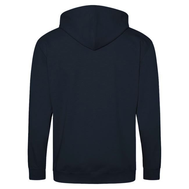 Oxford Navy - Back - Awdis Plain Mens Hooded Full Zip Hoodie - Zoodie