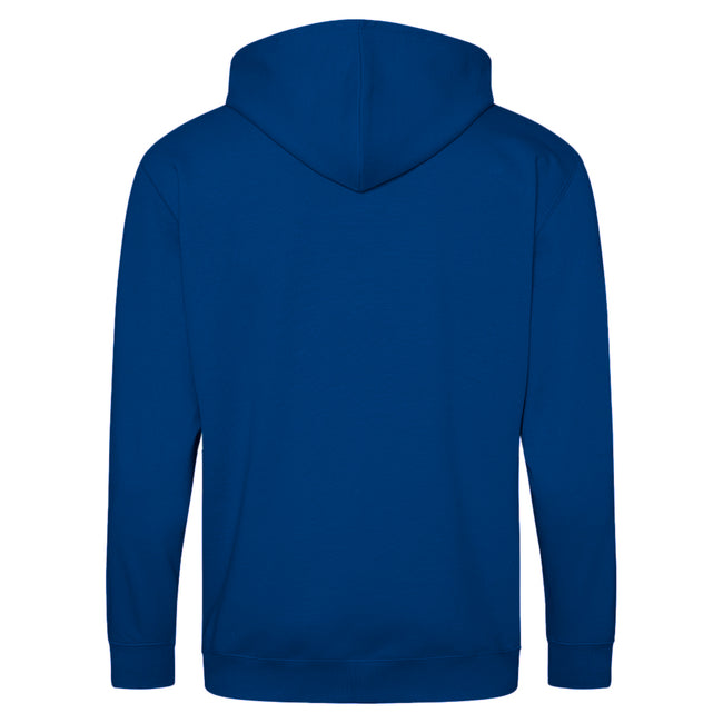 Royal Blue - Back - Awdis Plain Mens Hooded Full Zip Hoodie - Zoodie