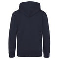 New French Navy- Sky Blue - Back - Awdis Mens Varsity Hooded Sweatshirt - Hoodie - Zoodie