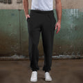 Deep Black - Back - Awdis College Cuffed Sweatpants - Jogging Bottoms