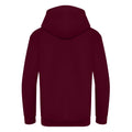 Burgundy - Back - Awdis Kids Unisex Hooded Sweatshirt - Hoodie - Zoodie