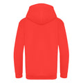 Fire Red - Back - Awdis Kids Unisex Hooded Sweatshirt - Hoodie - Zoodie