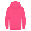 Hot Pink - Back - Awdis Kids Unisex Hooded Sweatshirt - Hoodie - Zoodie